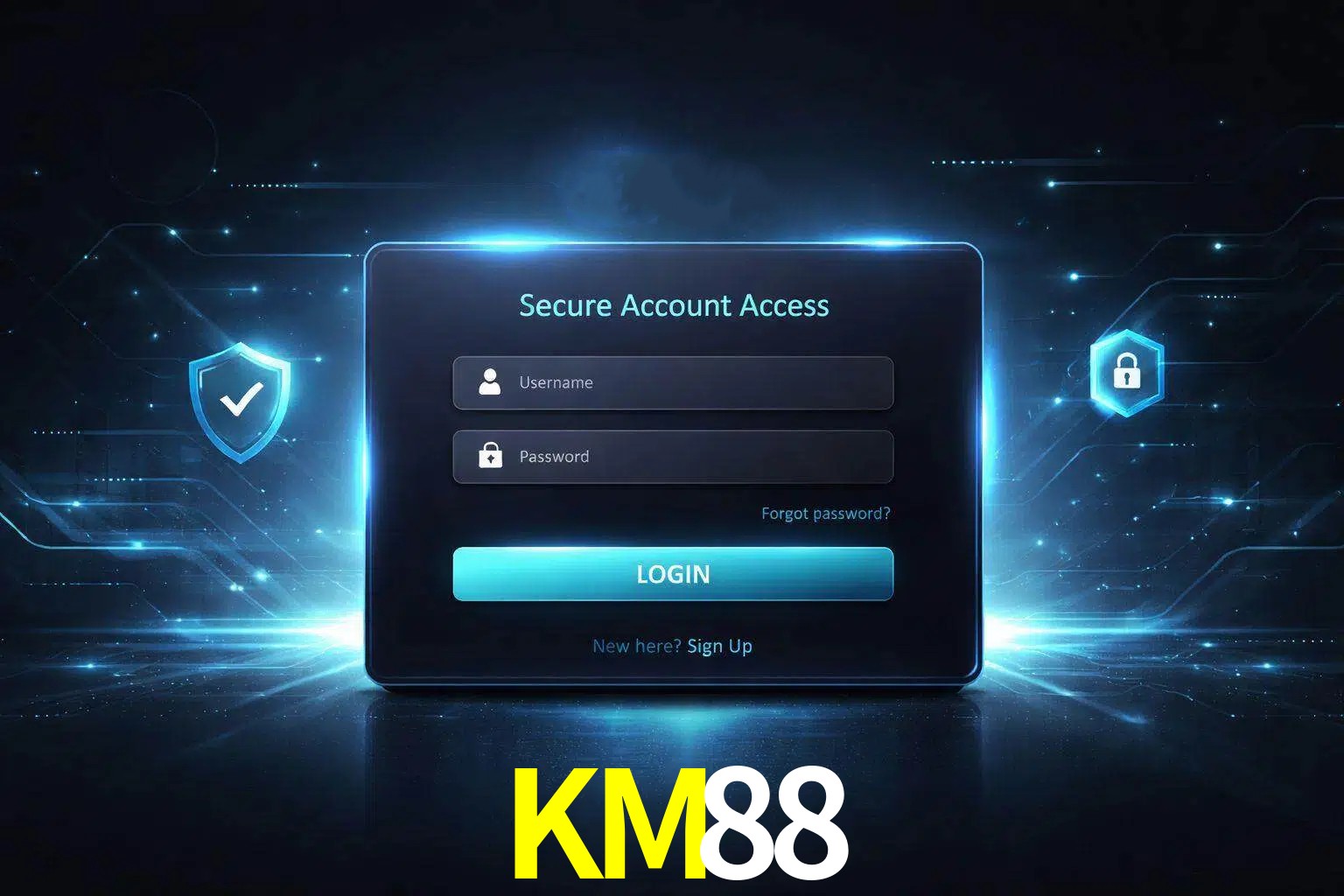 Pantalla de inicio de sesión de cuenta KM88 para usuarios en México